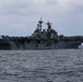 Mobile Bay sails in formation during exercise Noble Fusion