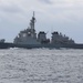 Mobile Bay sails in formation during exercise Noble Fusion