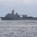 Mobile Bay sails in formation during exercise Noble Fusion