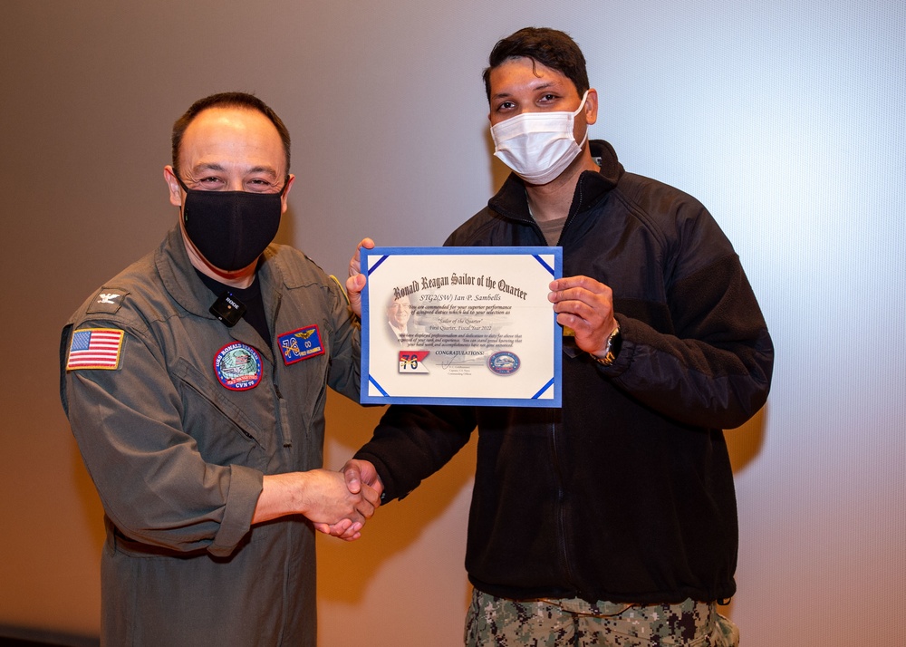 USS Ronald Reagan (CVN 76) Sailors of the Quarter