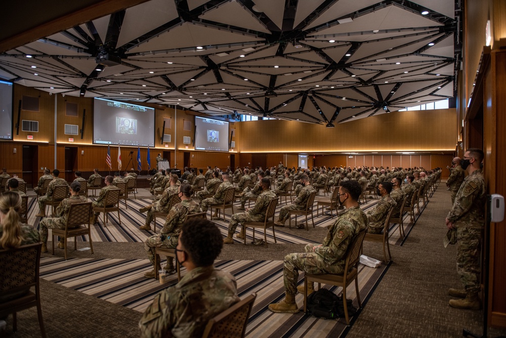 CSAF and CMSAF conduct virtual all-call with U.S. Airmen in Japan