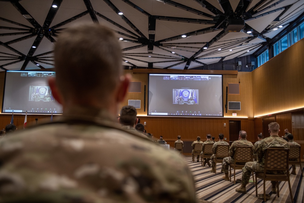 CSAF and CMSAF conduct virtual all-call with U.S. Airmen in Japan