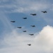 Fighter jets fly in formation for Cope North 22