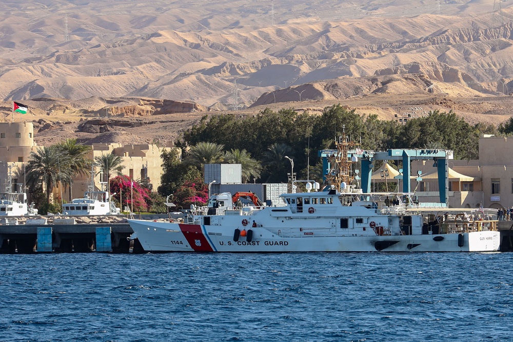 U.S. Coast Guard Cutters Emlen Tunnell (WPC 1145) and Glen Harris (WPC 1144) Jordan Port Visit