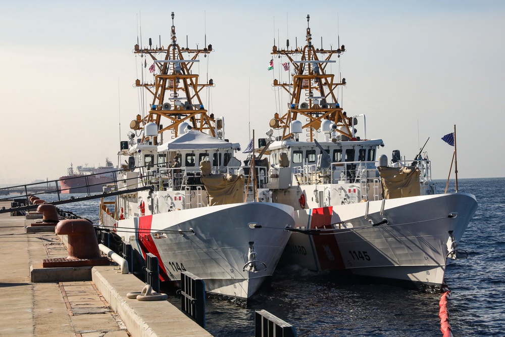 U.S. Coast Guard Cutters Emlen Tunnell (WPC 1145) and Glen Harris (WPC 1144)