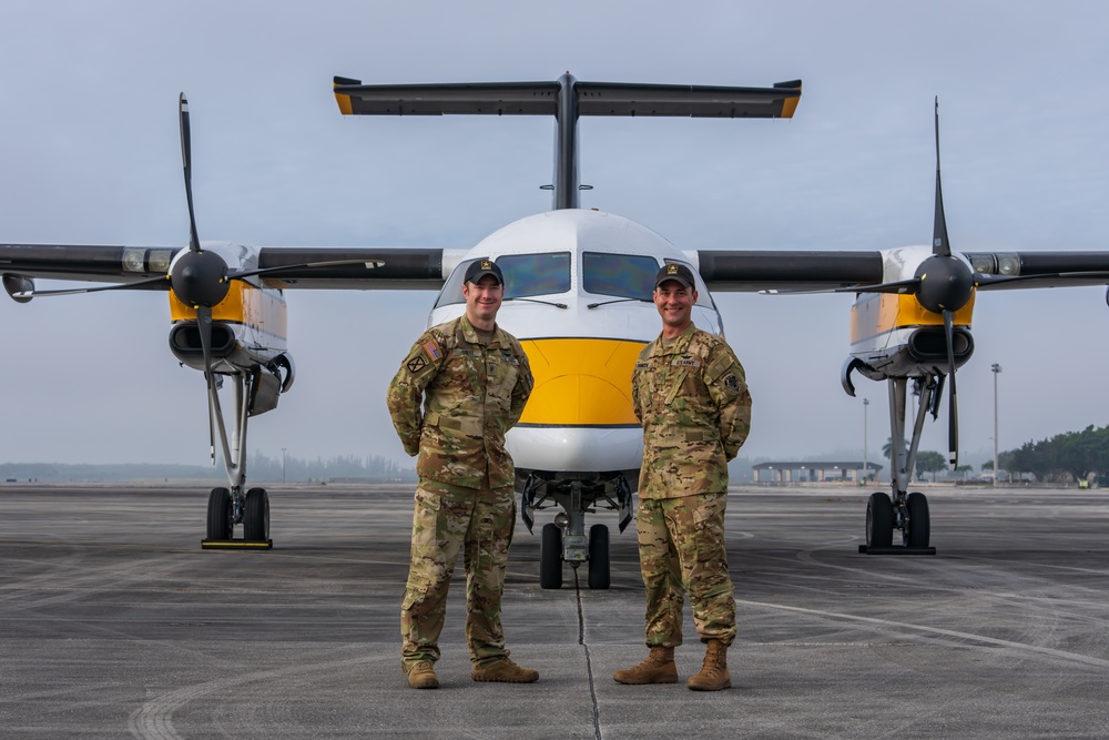 U.S. Army Parachute Team pilots conduct training in south Florida