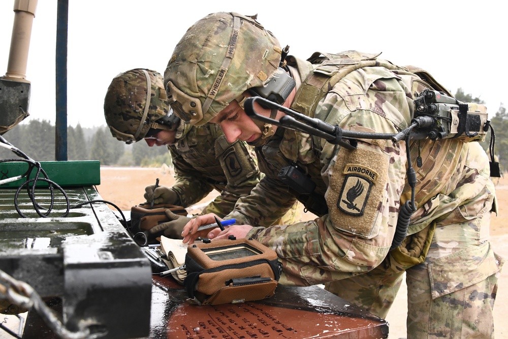 1-503rd Inf. Reg. 173rd AB conducts Mortar live fire