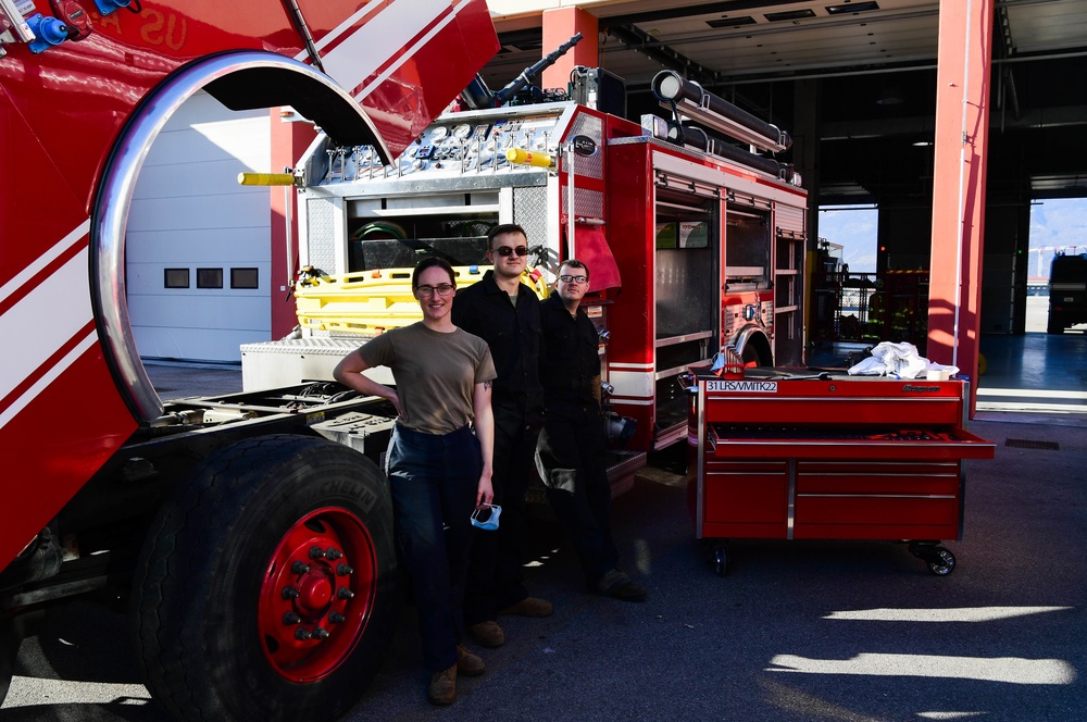 Aviano fire truck maintainers sustain readiness