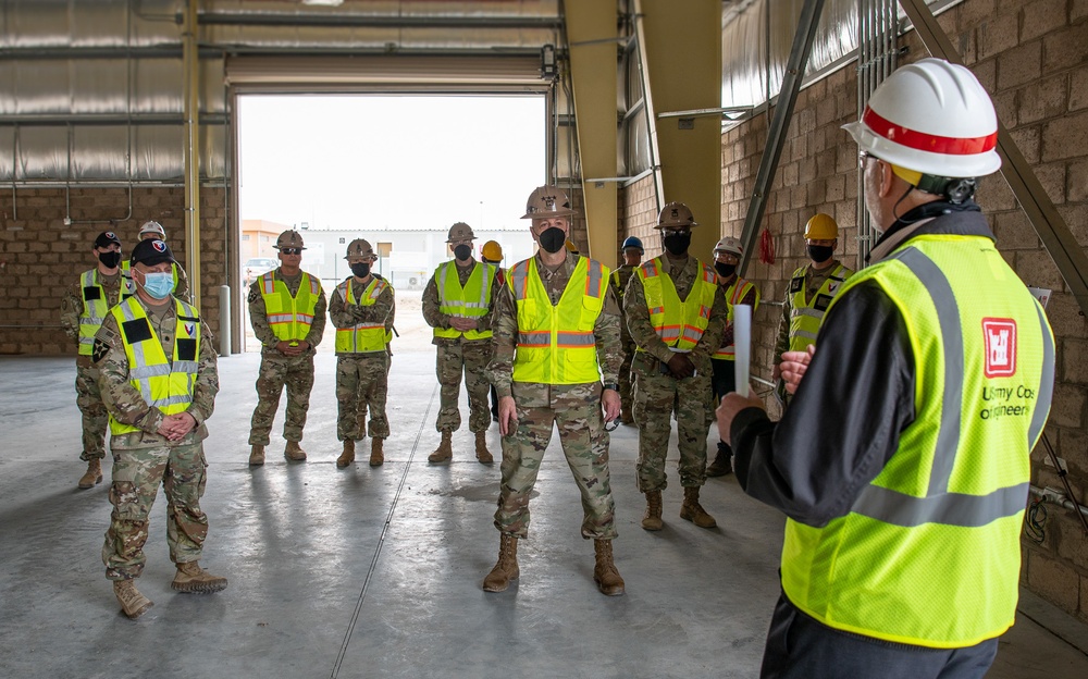 USACE commanding general views construction of APS-500 for AMC