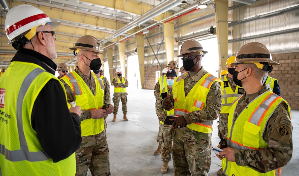 USACE commanding general views construction of APS-500 for AMC