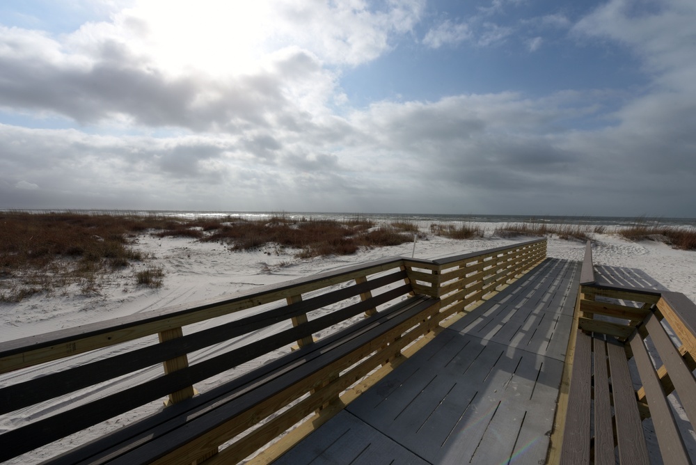 Update; beach boardwalks at Tyndall