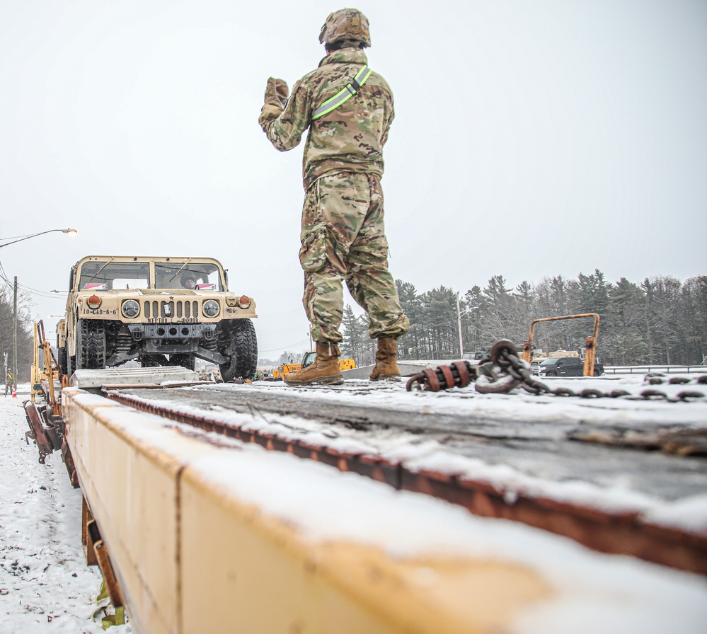 Falcon Soldiers conduct Railhead Ops