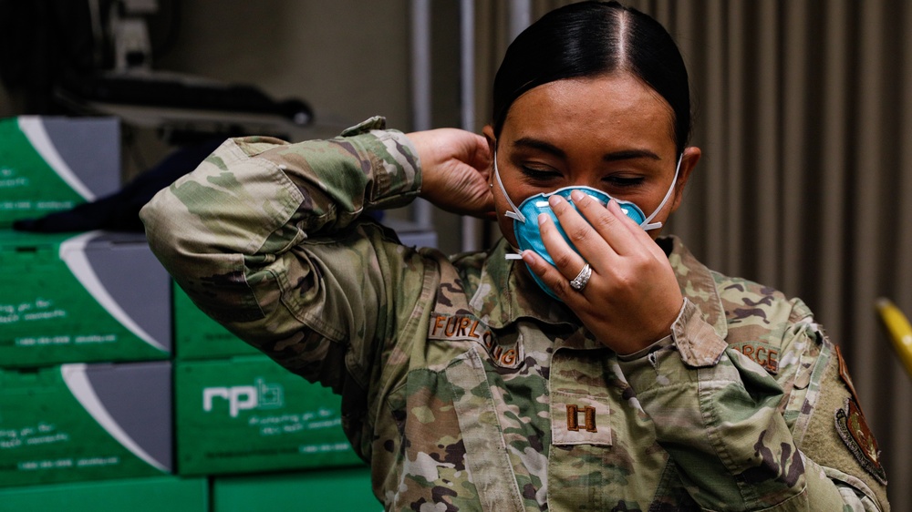 Airmen attend brief at INTEGRIS Baptist Medical Center