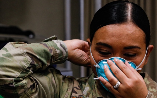 Airmen attend brief at INTEGRIS Baptist Medical Center