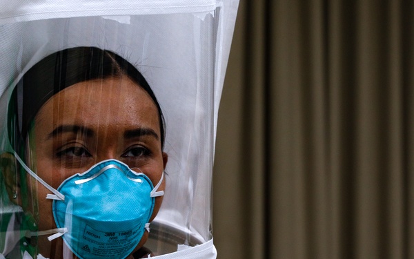 Airmen attend brief at INTEGRIS Baptist Medical Center