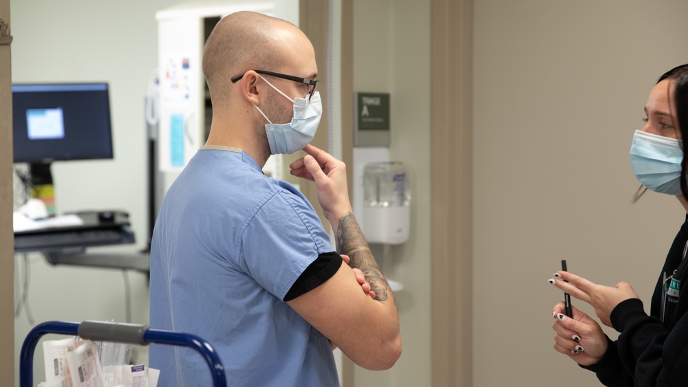 Airmen observe civilian counterparts at INTEGRIS emergency room