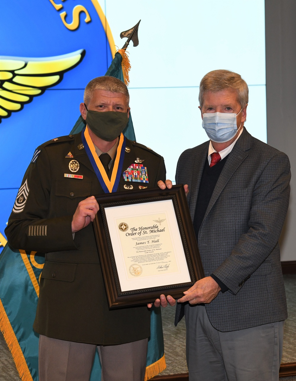 CSM Hall receives Order of St. Michael - Gold Award