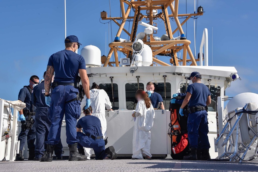 Coast Guard shows safety of life at sea interdiction process