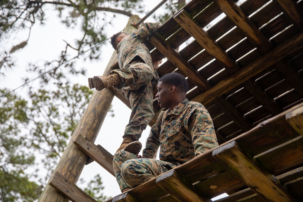 Lance Corporal Seminar takes on the Confidence Course