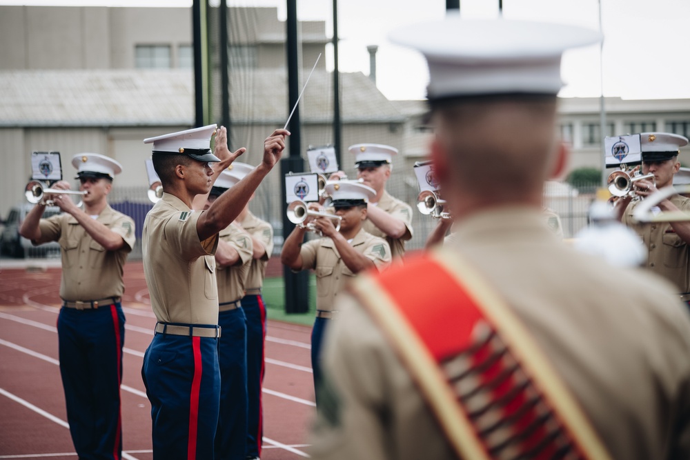 RS San Francisco: 1st Marine Division Band visits Archbishop Riordan High School