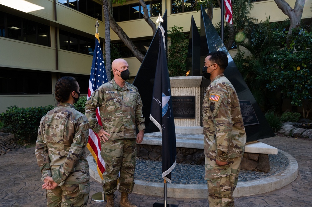 Chief of Space Operations visits Pacific Air Forces, talks to Guardians