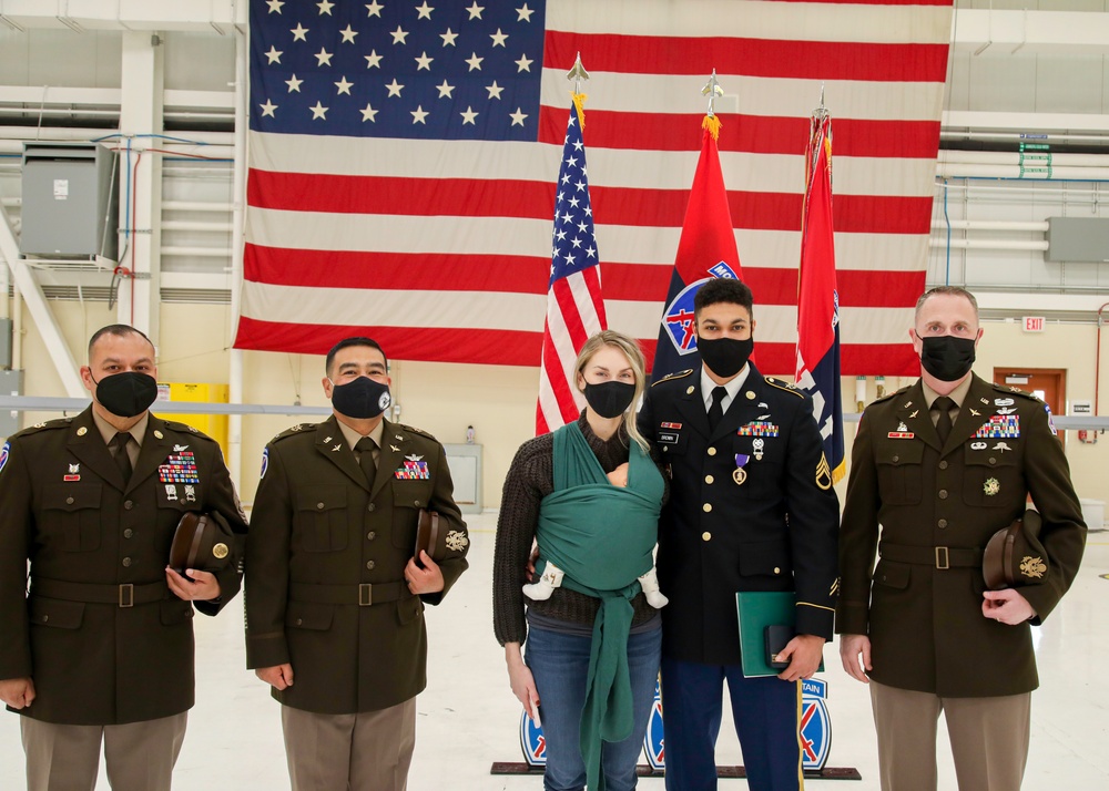 SSG Timothy Brown Receives Purple Heart Award