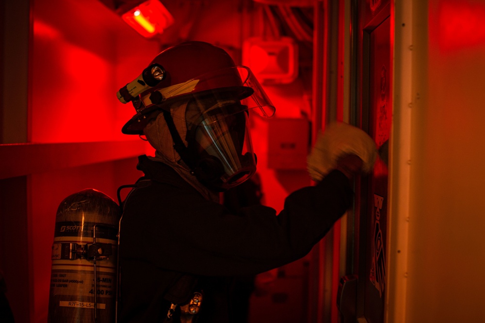 The Harry S. Truman Carrier Strike Group is on a scheduled deployment in the U.S. 6th Fleet area of operations in support of naval operations to maintain maritime stability and security.