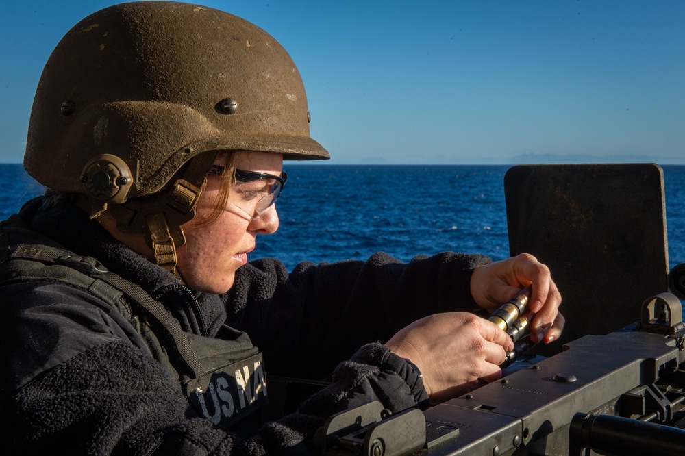 The Harry S. Truman Carrier Strike Group is on a scheduled deployment in the U.S. 6th Fleet area of operations in support of naval operations to maintain maritime stability and security.