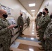MCPON Russell Smith and SMMC Troy Black visit service members at Dover Air Force Base