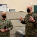 MCPON Russell Smith and SMMC Troy Black visit service members at Dover Air Force Base