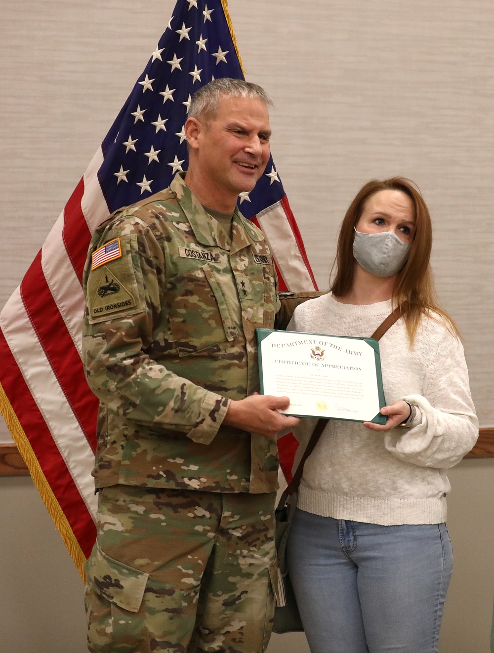 3rd Infantry Division Commander Reenlists two-time Career Counselor of the Year