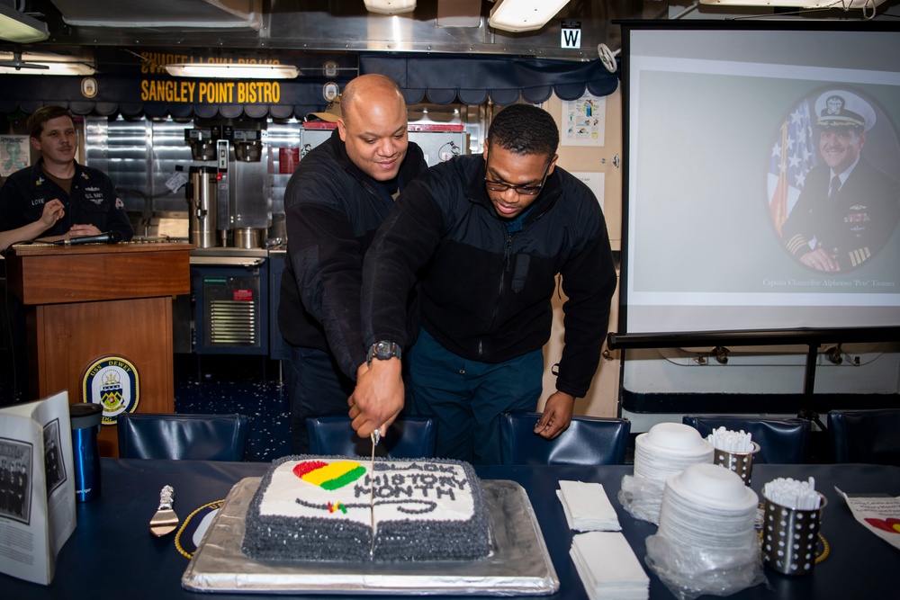 USS Dewey Celebrates Black History Month