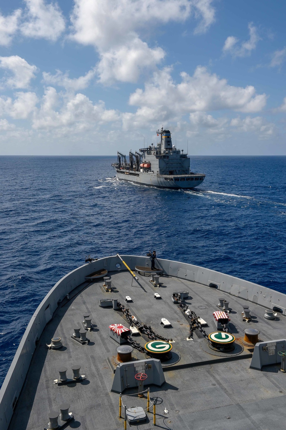 USS Green Bay (LPD 20) Conducts a Replenishment-At-Sea