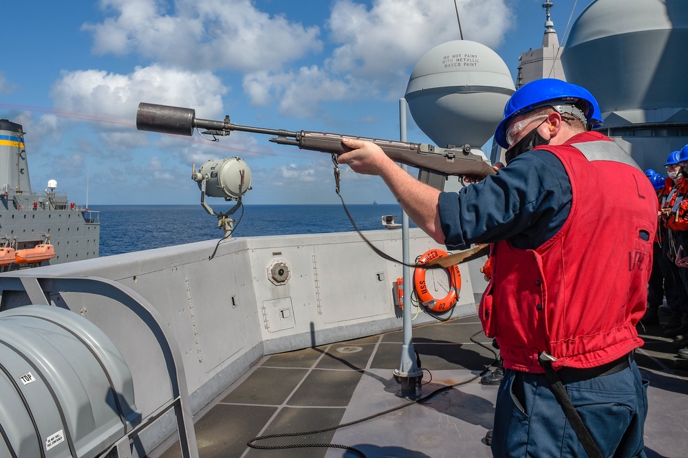 DVIDS - Images - USS Green Bay (LPD 20) Conducts a Replenishment-At-Sea ...