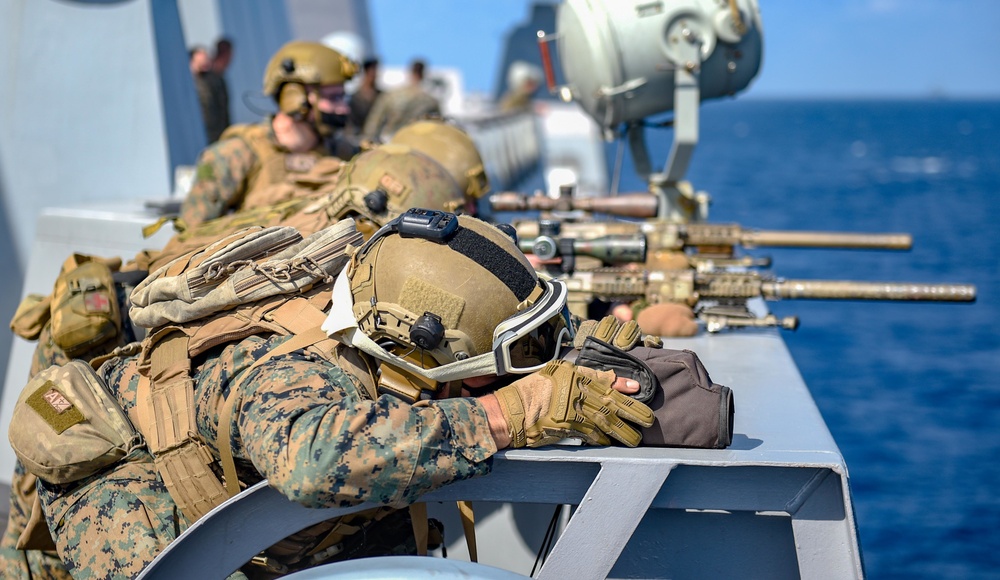 USS Green Bay (LPD 20) Conducts a Visit, Board, Search and Seizure Exercise