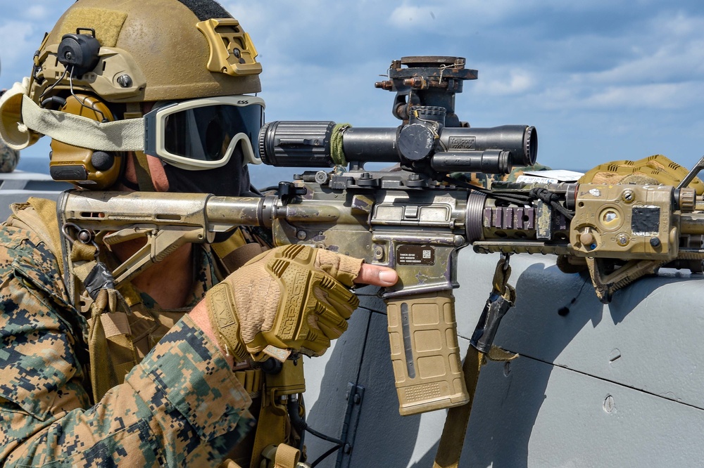 USS Green Bay (LPD 20) Conducts a Visit, Board, Search and Seizure Exercise