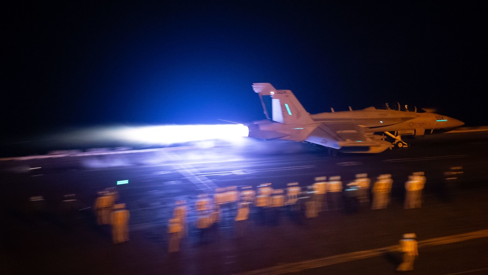 USS Carl Vinson (CVN 70) Night Flight Operations