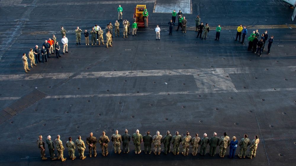 USS Carl Vinson (CVN 70) Observes Live-Fire Exercise with USS Lake Champlain (CG 57)