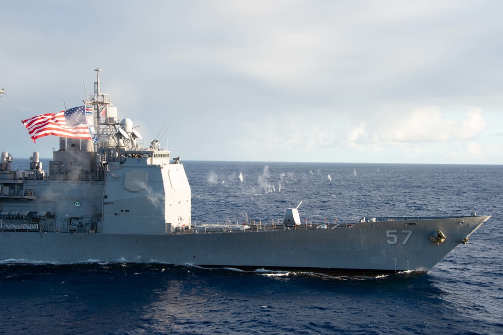 Dvids - Images - Uss Lake Champlain (cg 57), Conducts A Live-fire 