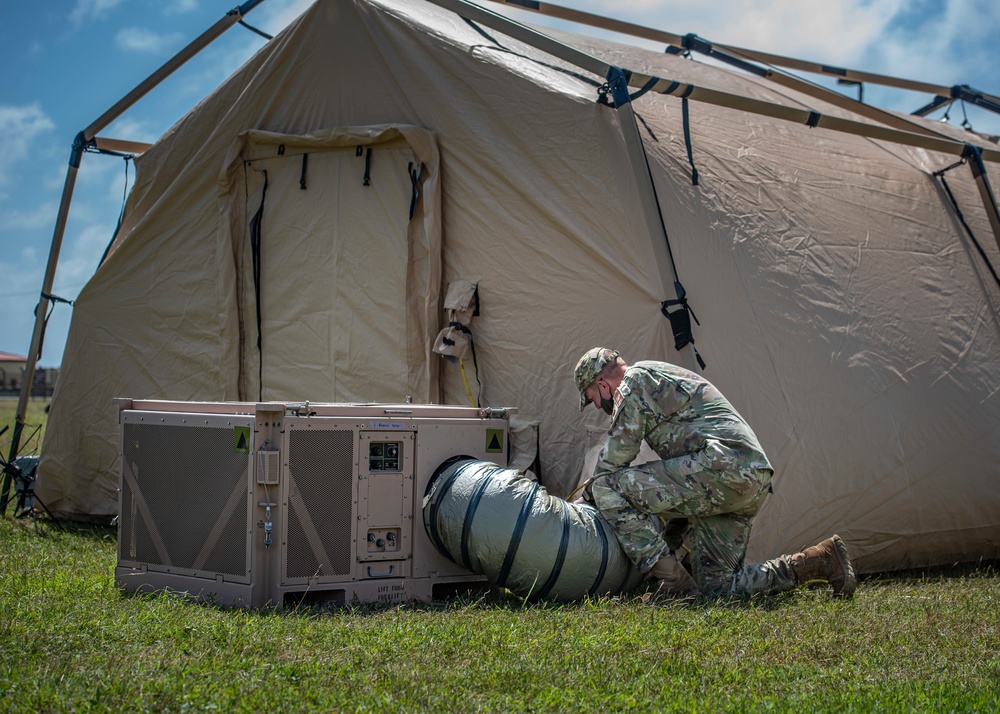 36 CES brings power to expeditionary hospital