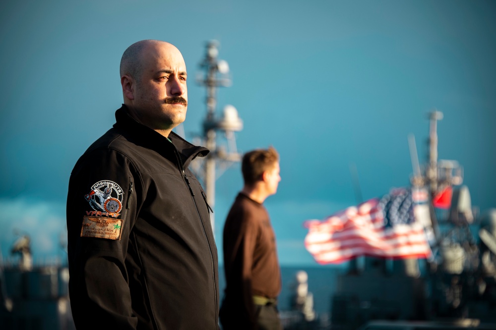 Military Leadership Conducts FOD Walkdown aboard USS Carl Vinson (CVN 70)