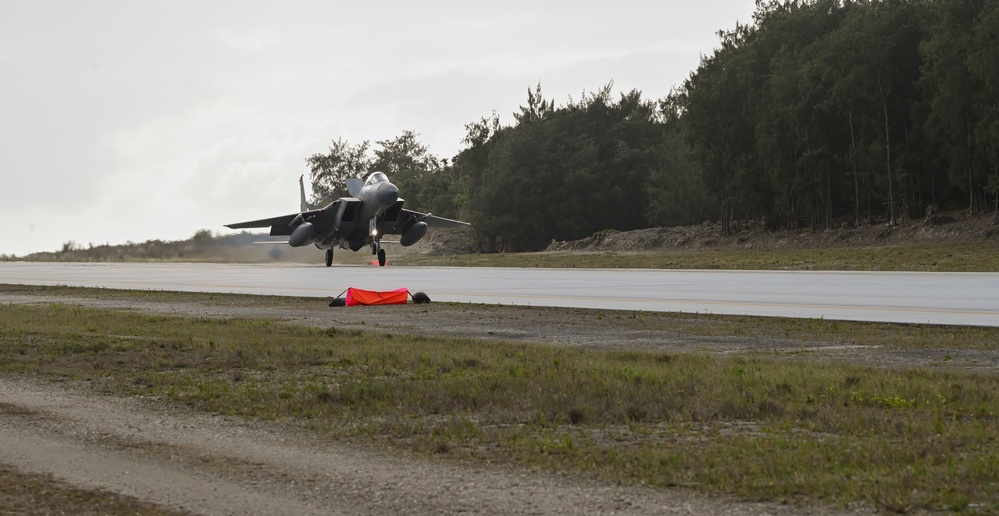 F-15s land on North West Field