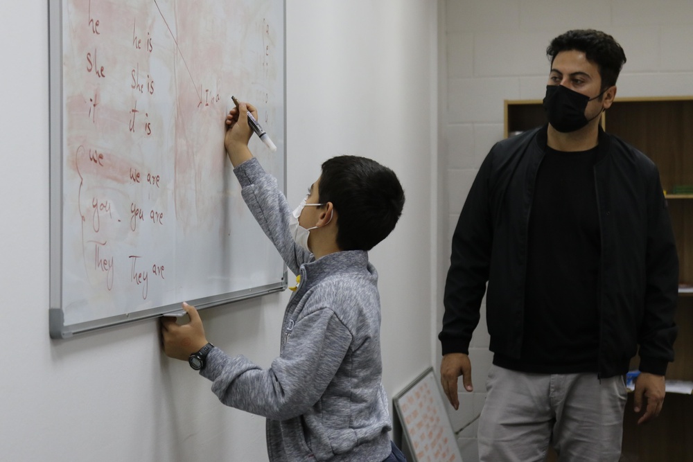 Education center offers opportunities to learn, lead for evacuated Afghans
