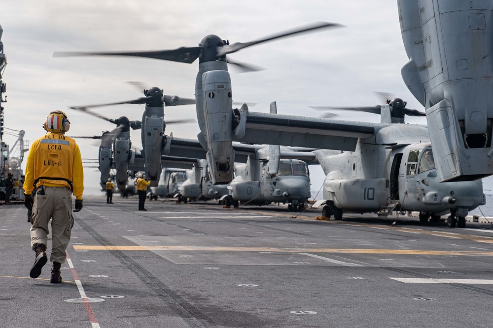 USS America conducts Flight Ops during Exercise Noble Fusion.