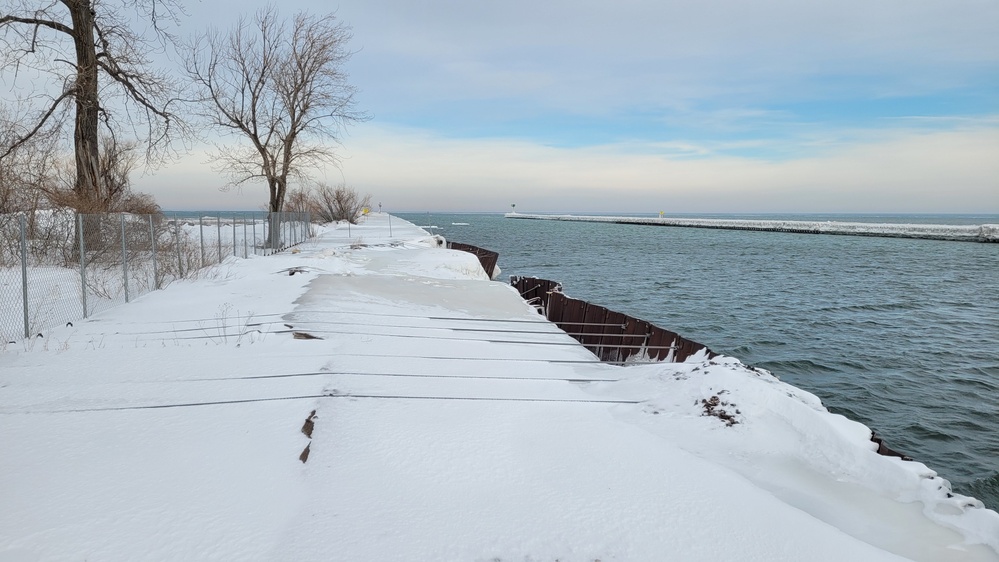 West Pier repairs in Fair Haven, NY