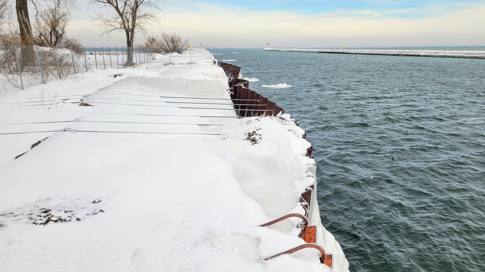 West Pier repairs in Fair Haven, NY