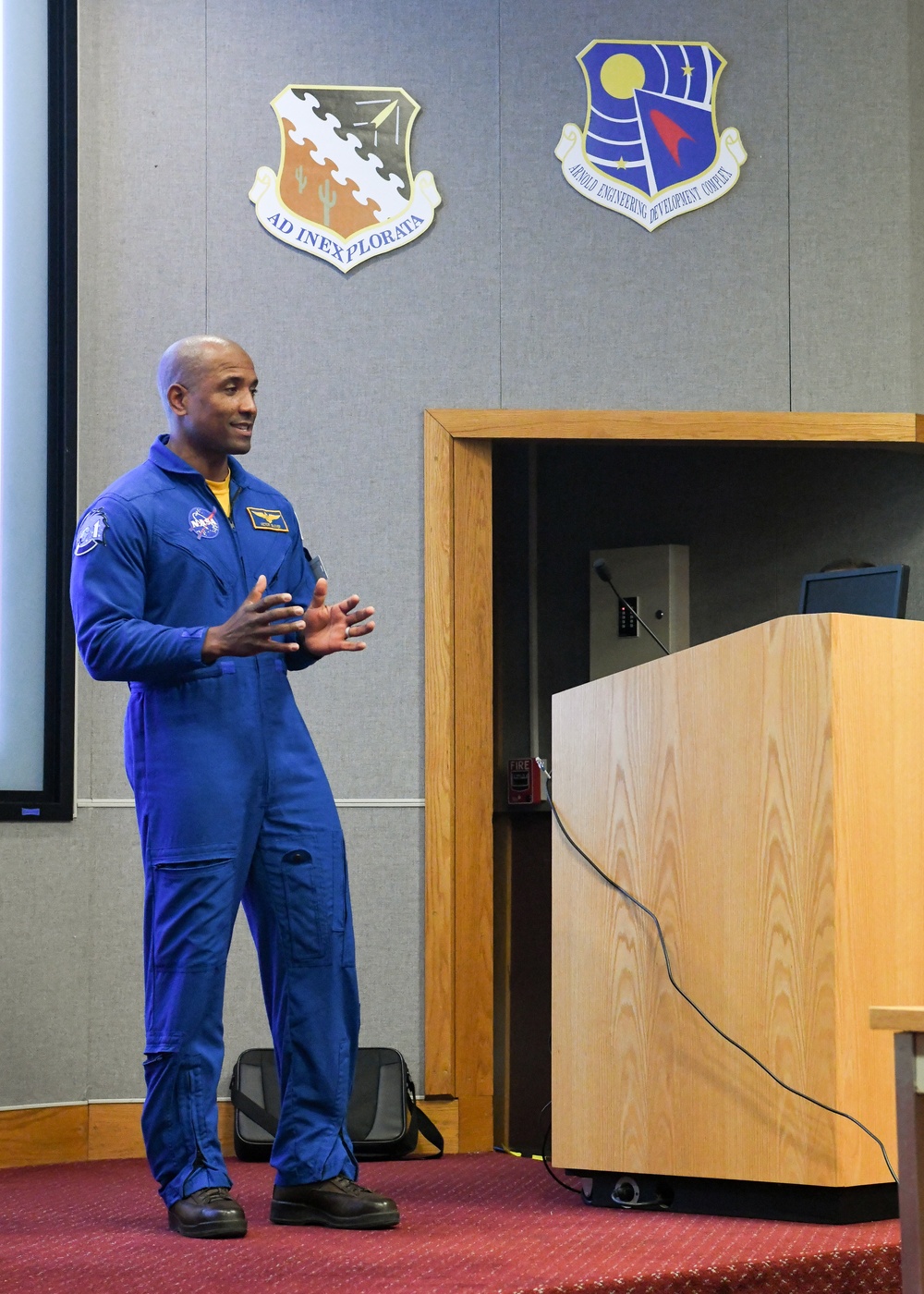 NASA Astronauts speak to Team AEDC