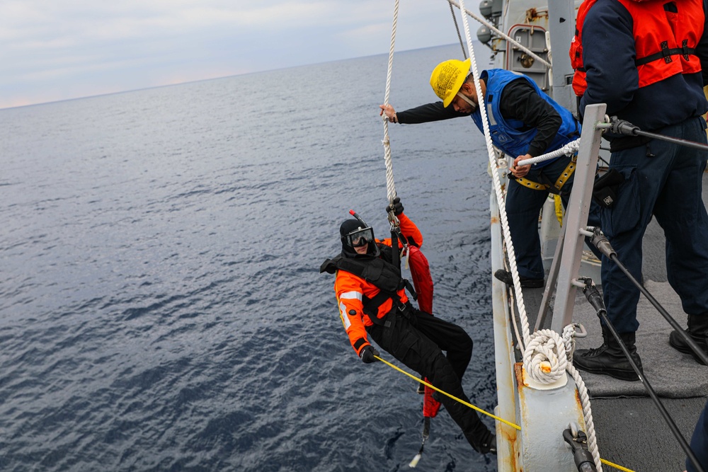 Gravely is deployed with the Harry S. Truman Carrier Strike Group on a scheduled deployment in the U.S. Sixth Fleet area of operations.