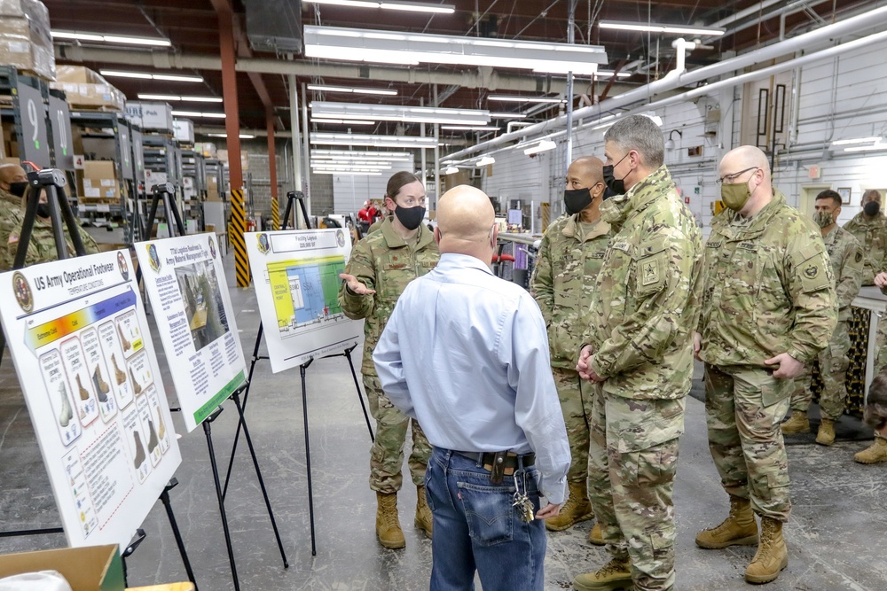 Gen. Joseph M. Martin visits JBER Central Issue Facility