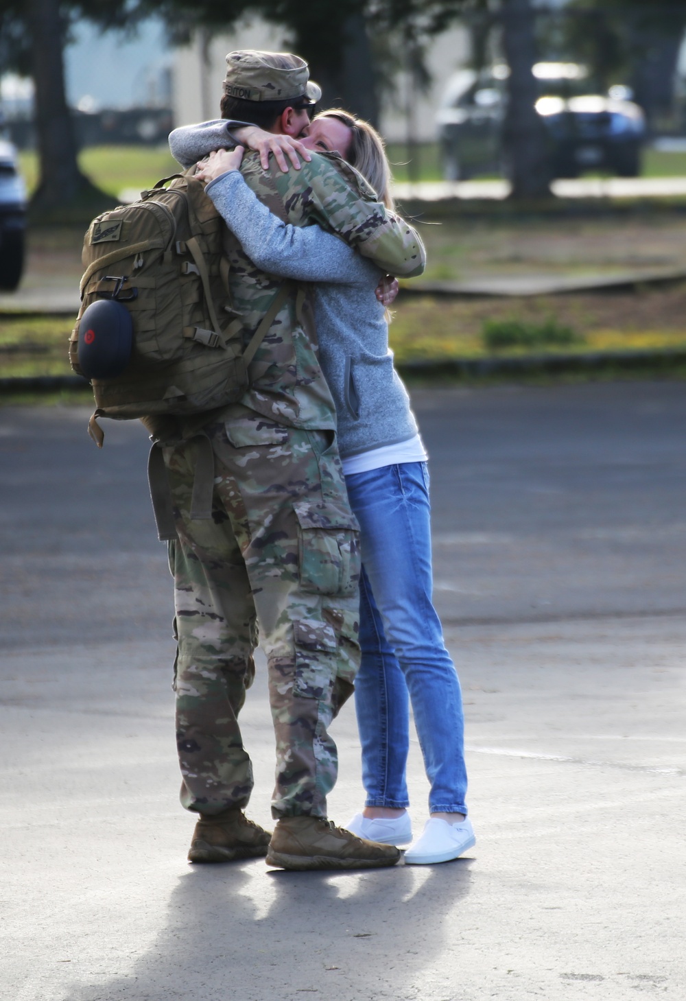 Guard members return home following deployment to Poland